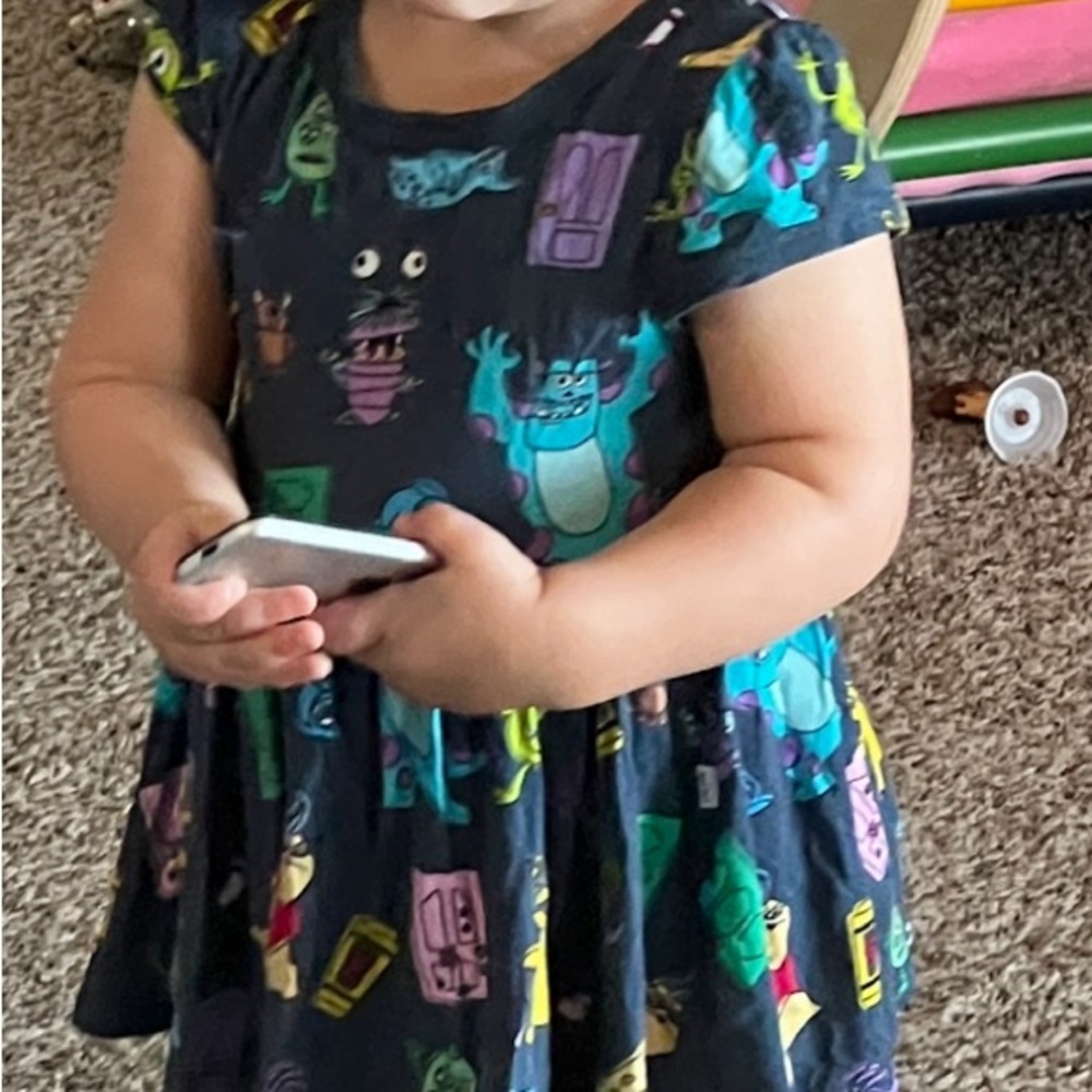 Little Sleepies Monsters Inc. Twirl Dress with bodysuit size 18 to 24 months